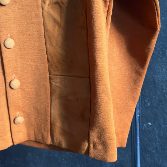 Vintage 70s Wool Suede Cardigan - Picture 5 of 10